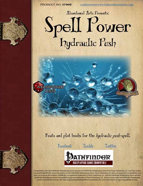 hydraulic push evocation spell.